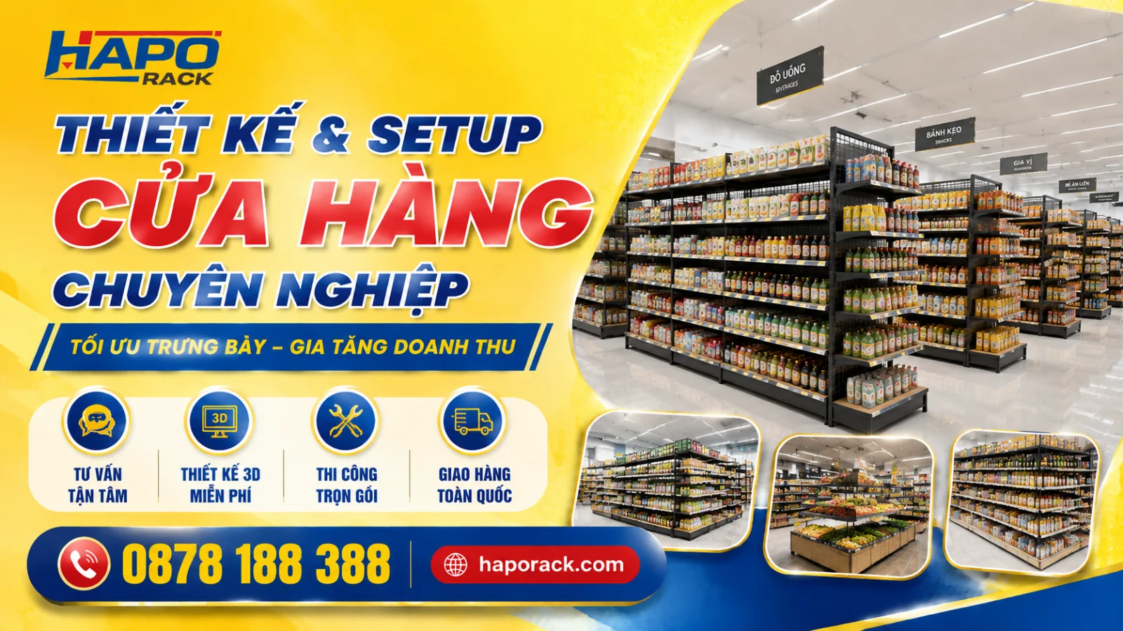 Xưởng Kệ Siêu Thị Được Ưa Chuộng Nhất Tại An Giang