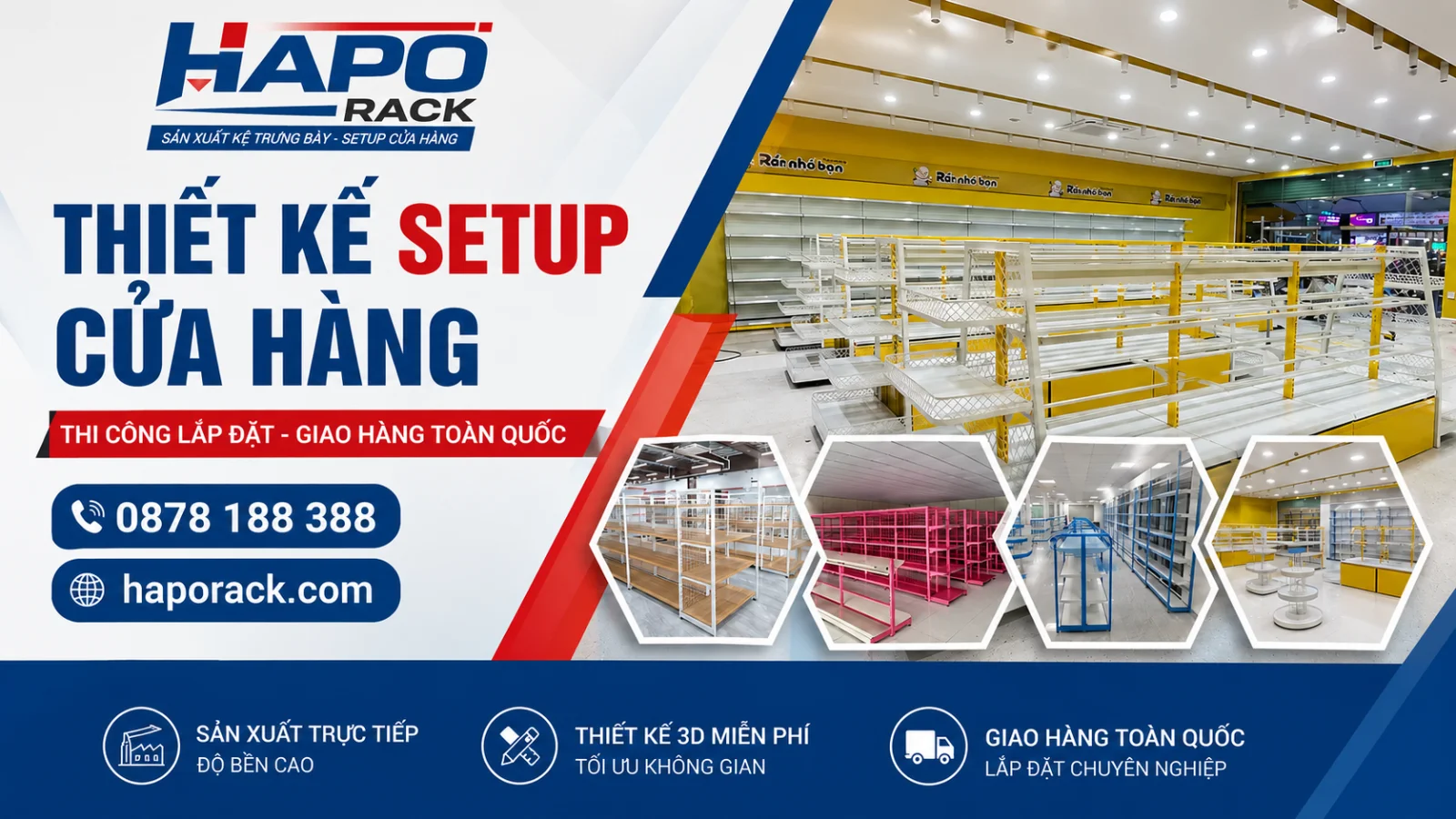 Xưởng Làm Kệ Siêu Thị Tại P. Bình Trị Đông – Bền Đẹp, Giá Tận Xưởng