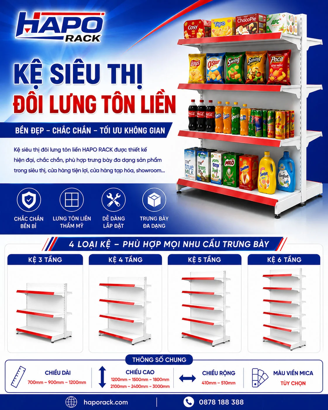 Xưởng Sản Xuất Kệ Siêu Thị Tại Kiên Giang Uy Tín, Chuyên Nghiệp