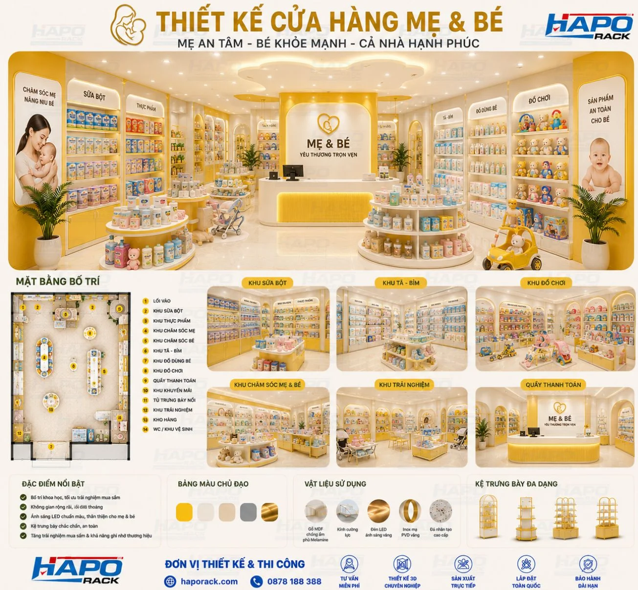 Thiết Kế Cửa Hàng Mẹ Và Bé Tại Ninh Thuận