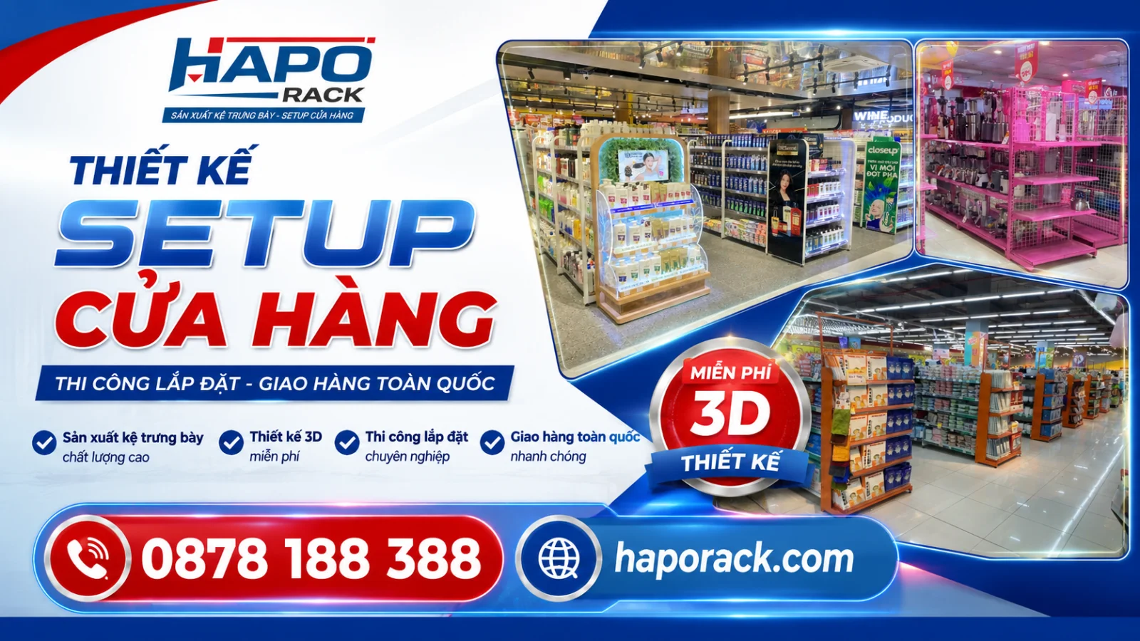 Xưởng Sản Xuất Kệ Trưng Bày Siêu Thị Tại Đồng Nai