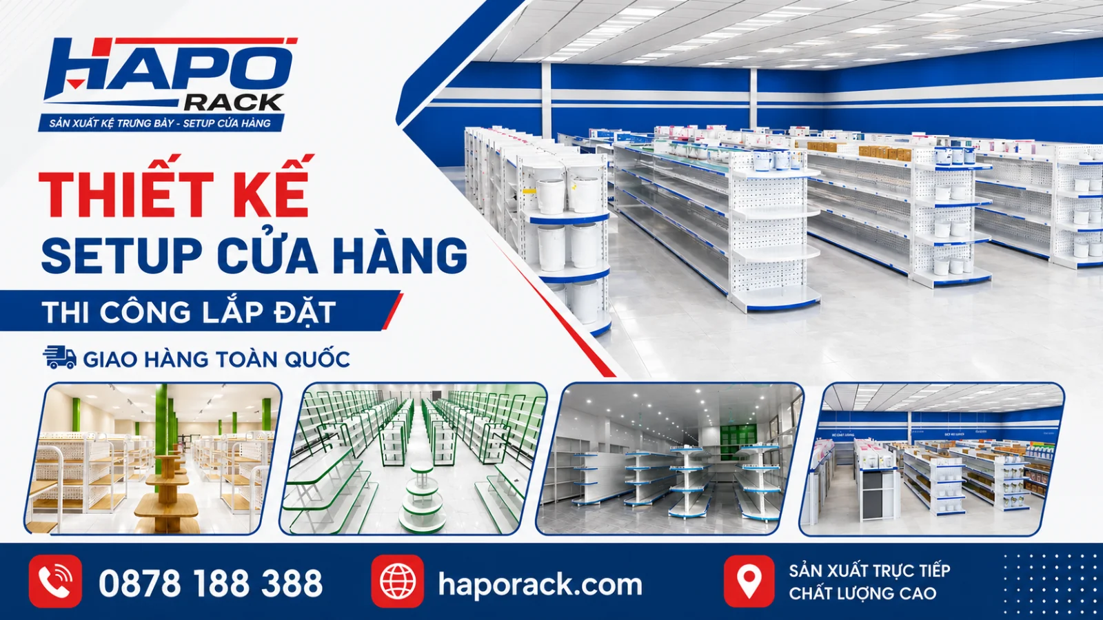 Xưởng Thi Công Kệ Siêu Thị Tại P. Tân Thuận TP. Hồ Chí Minh Nhanh Chóng