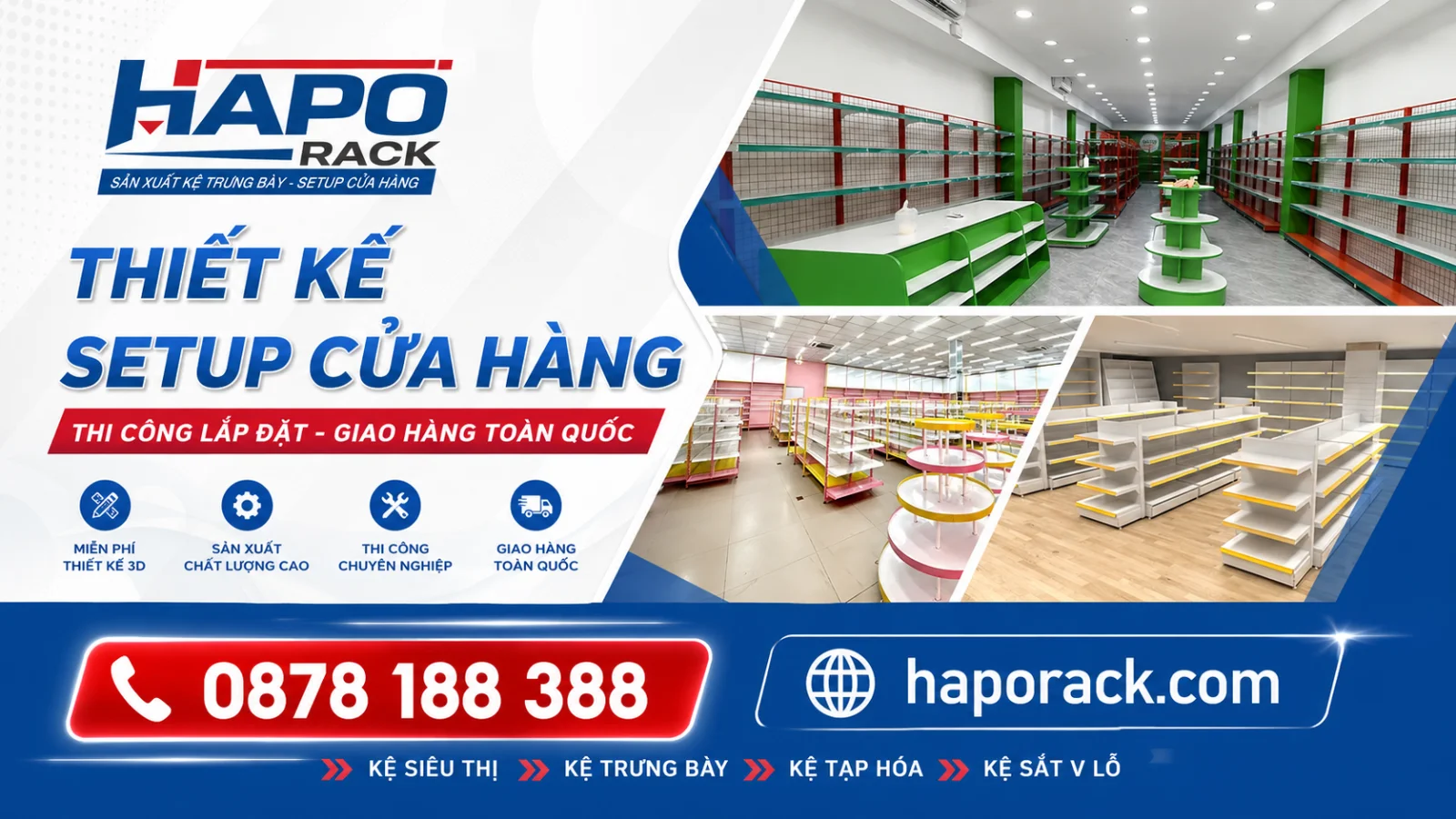 Xưởng Thi Công Kệ Siêu Thị Tại TP. Hồ Chí Minh Chất Lượng Cao