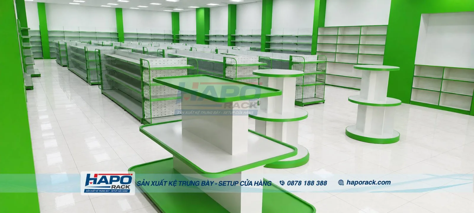 Dự Án Thi Công Kệ Trưng Bày Siêu Thị Tại P. Phước Long TP. HCM