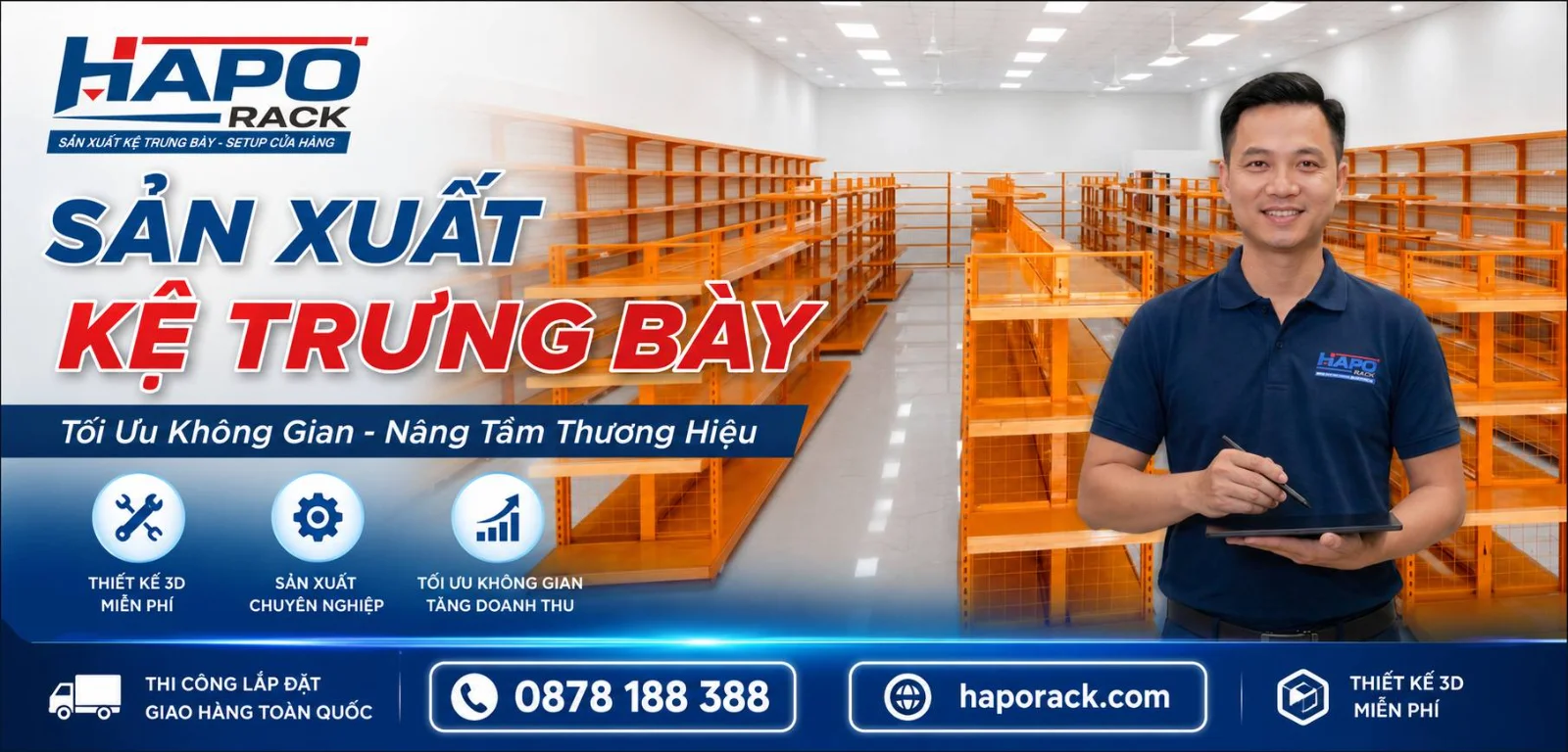 Hapo Rack Hoàn Thiện Dự Án Kệ Trưng Bày Siêu Thị Tại P. Phước Long