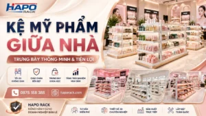 Kệ Mỹ Phẩm Giữa Nhà Giúp Tối Ưu Diện Tích Và Tăng Hiệu Quả Bán Hàng