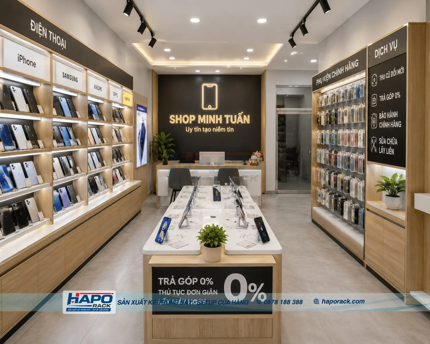 Kệ Trưng Bày Phụ Kiện Điện Thoại Đẹp, Chuyên Nghiệp Cho Mọi Cửa Hàng