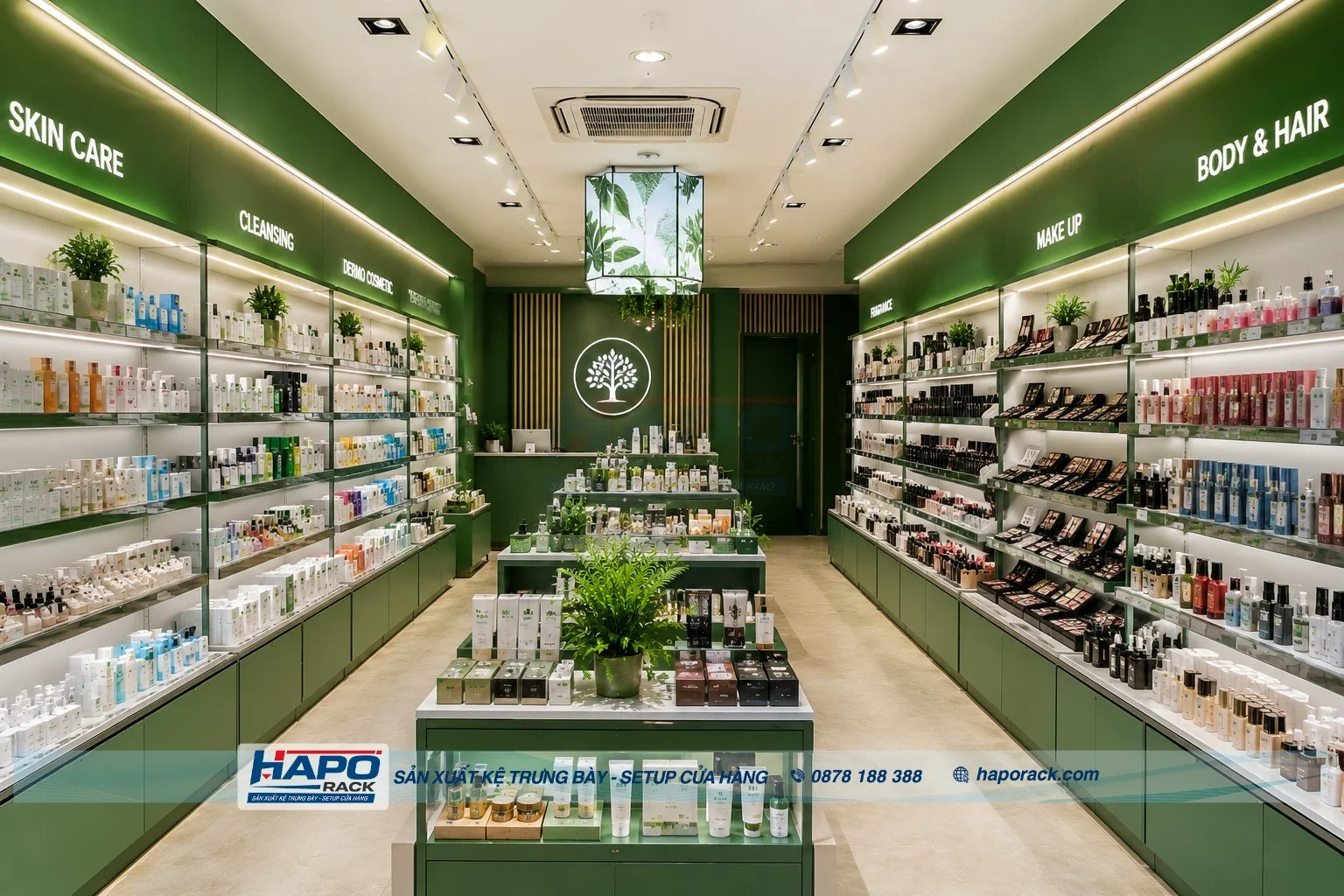 Kệ Trưng Bày Shop Mỹ Phẩm – Giải Pháp Tối Ưu Không Gian