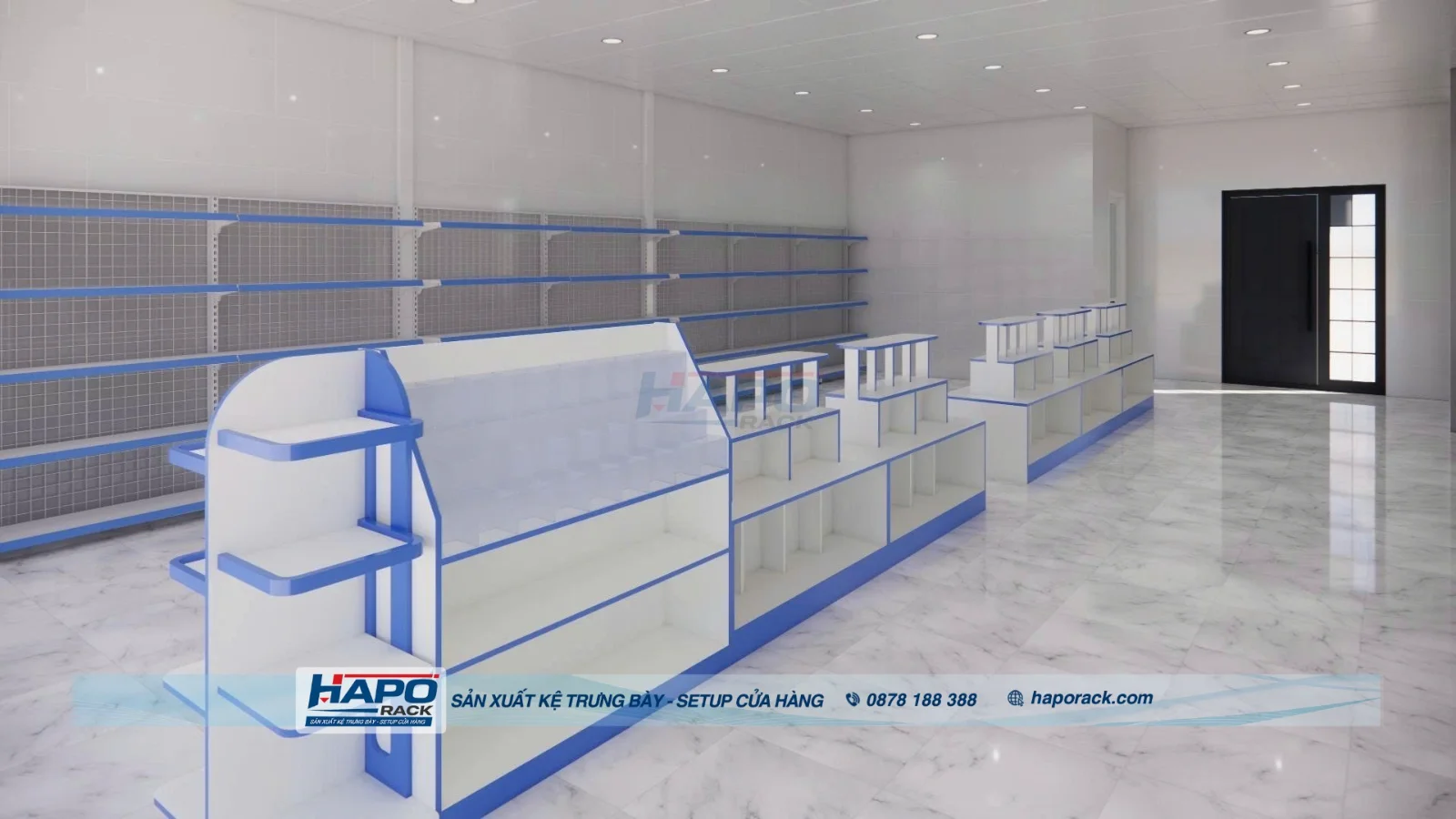 Kệ Trưng Bày Văn Phòng Phẩm HAPO Rack Đồng Hành Cùng Cửa Hàng Tại Gò Dầu