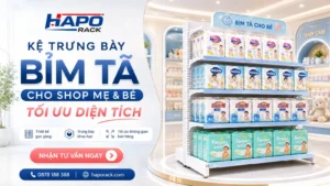 Mẫu Kệ Trưng Bày Bỉm Tã Tối Ưu Diện Tích Và Công Năng