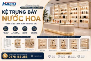 Mẫu Kệ Trưng Bày Nước Hoa Đẹp – Thiết Kế 3D Chuyên Nghiệp Cho Cửa Hàng