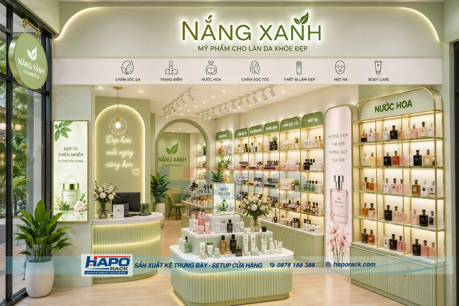 Nhận Thiết Kế Và Sản Xuất Kệ Trưng Bày Nước Hoa Theo Yêu Cầu Toàn Quốc