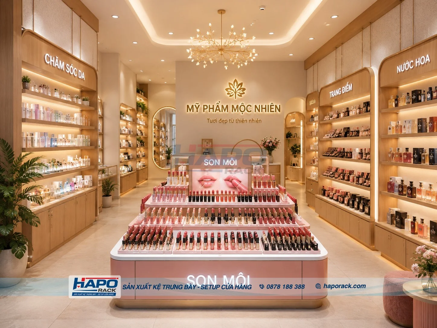 Top Mẫu Kệ Trưng Bày Son Môi Đẹp Cho Shop Mỹ Phẩm Năm 2026