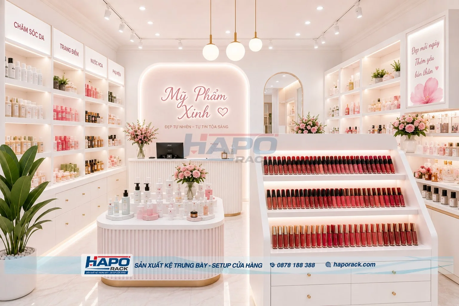 Top Mẫu Kệ Trưng Bày Son Môi Theo Yêu Cầu Đẹp Nhất 2026