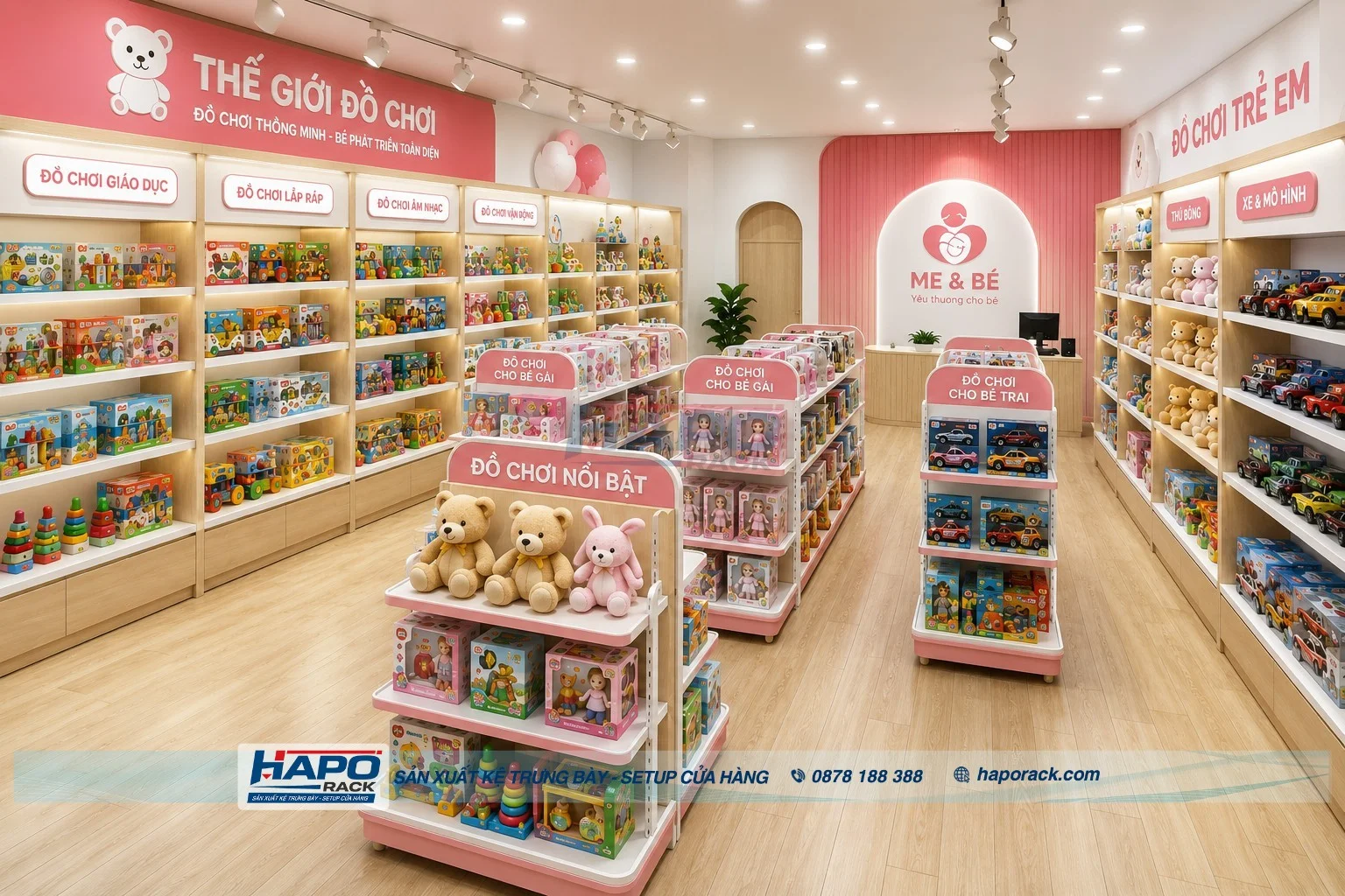 Cách Chọn Kệ Trưng Bày Đồ Chơi Trẻ Em Cho Cửa Hàng Mẹ Và Bé