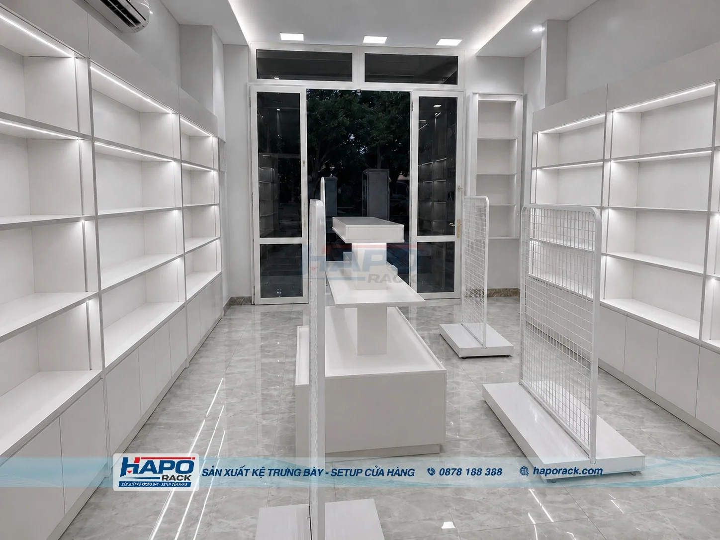 Dự Án Thi Công Cửa Hàng Mỹ Phẩm Tại P. Thuận An TP. HCM