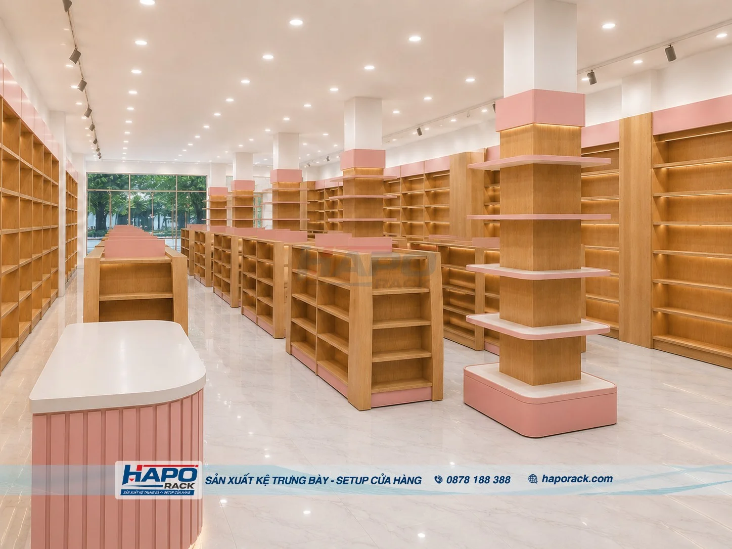 Hoàn Thiện Dự Án Kệ Trưng Bày Nhà Sách Tại Tây Ninh