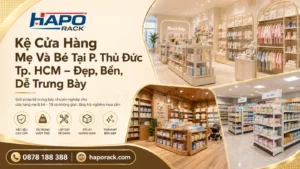 Kệ Trưng Bày Cửa Hàng Mẹ Và Bé Tại P. Thủ Đức TP. HCM Dễ Sắp Xếp, Dễ Chọn Hàng