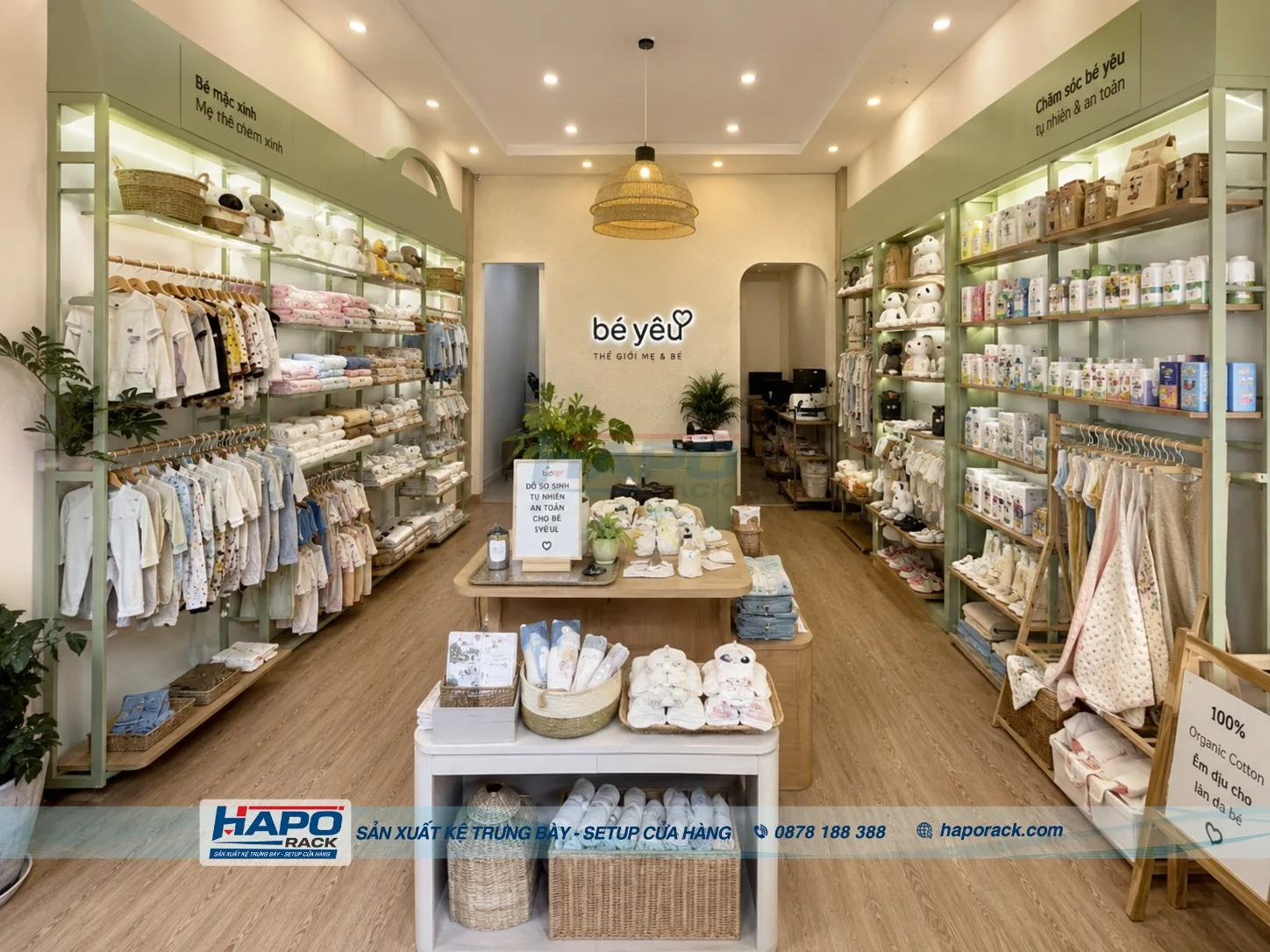 Kệ Trưng Bày Mẹ Và Bé Tại P. Đông Hòa TP. HCM – Bền Đẹp, Trưng Bày Khoa Học