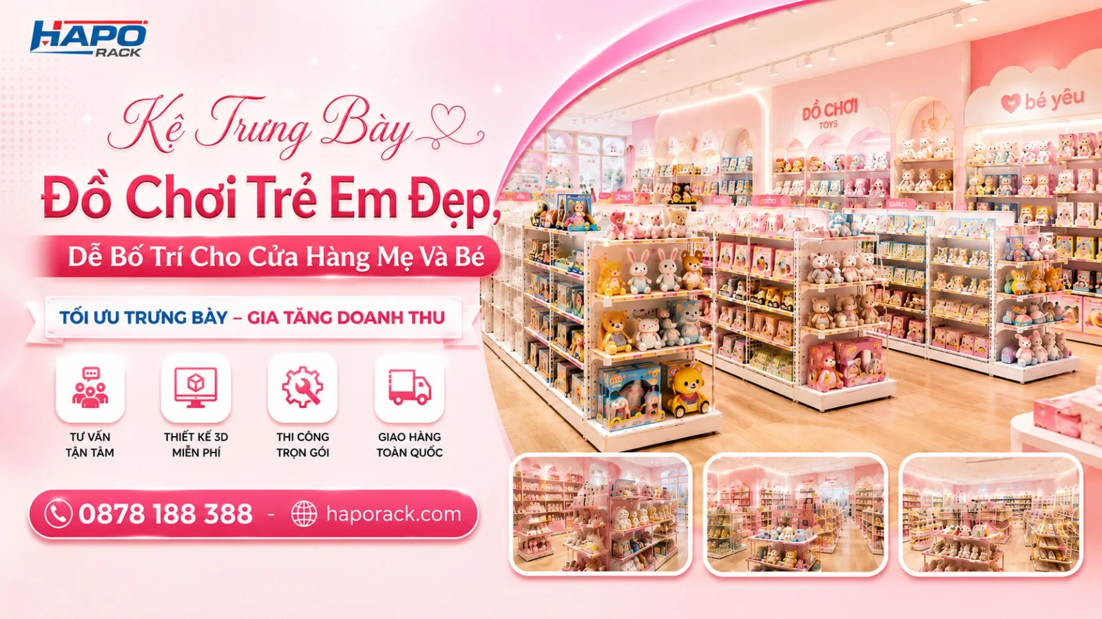Kệ Trưng Bày Đồ Chơi Trẻ Em Bằng Sắt Cho Shop Mẹ Và Bé