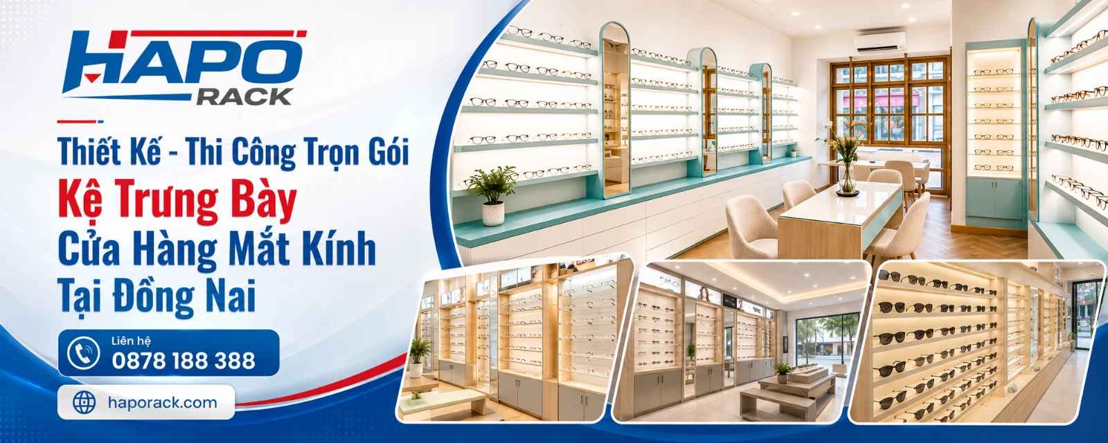 Thiết Kế Kệ Trưng Bày Cửa Hàng Mắt Kính Tại Đồng Nai Đẹp, Hiện Đại