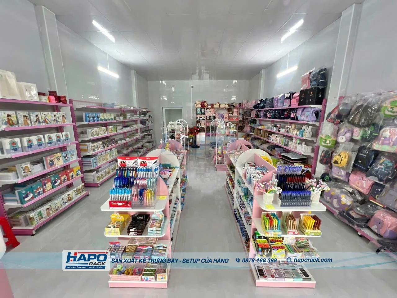 Thiết Kế Kệ Trưng Bày Văn Phòng Phẩm Đẹp Cho Nhà Sách