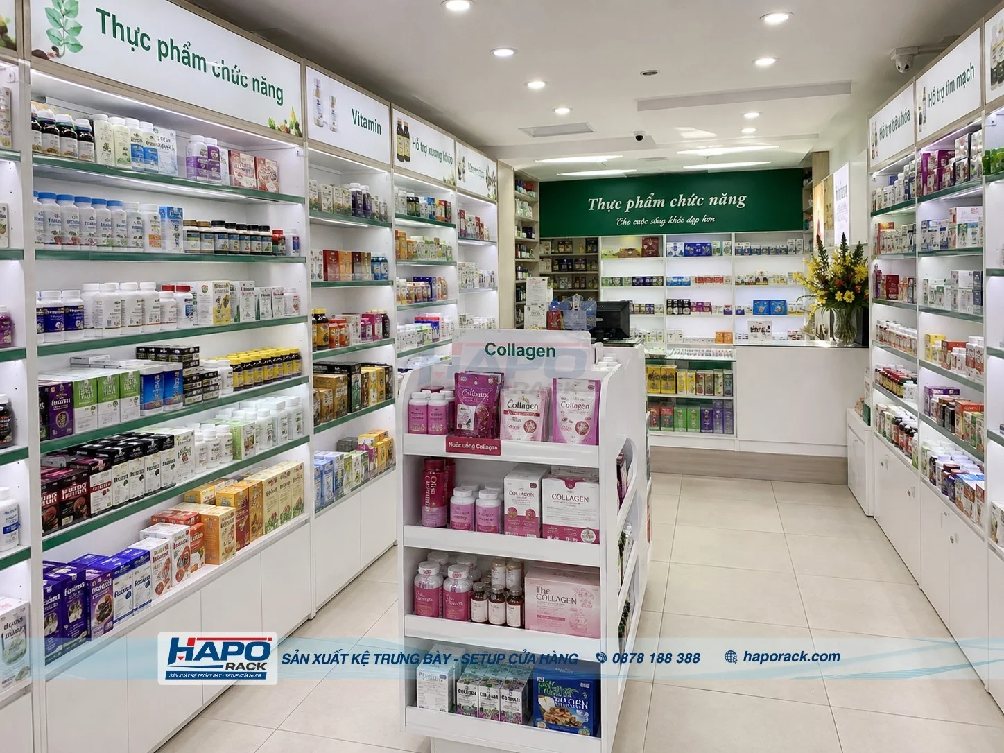 20+ Kệ Trưng Bày Thực Phẩm Chức Năng Bền Đẹp Dễ Lắp Đặt