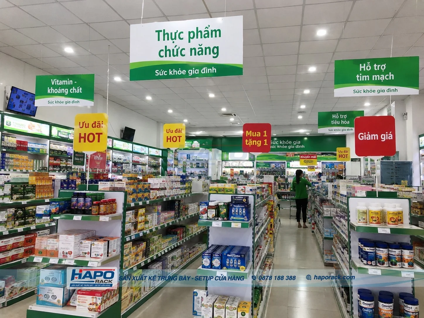 20+ Mẫu Kệ Trưng Bày Thực Phẩm Chức Năng Được Ưa Chuộng Hiện Nay