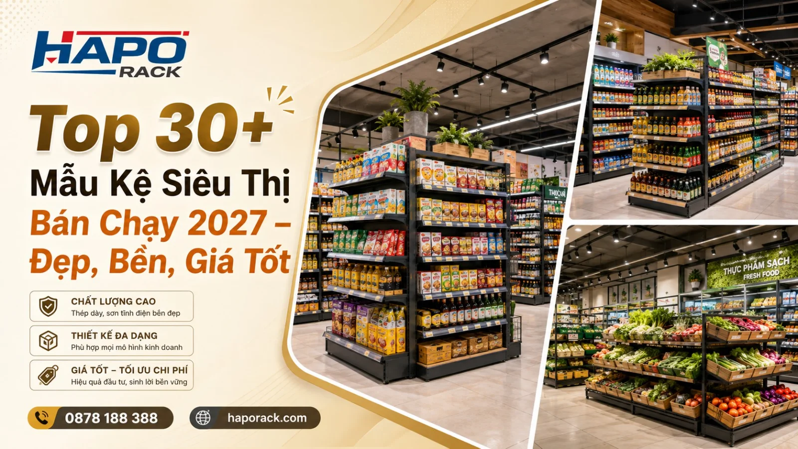 30+ Mẫu Kệ Siêu Thị Được Ưa Chuộng Nhất Năm 2027