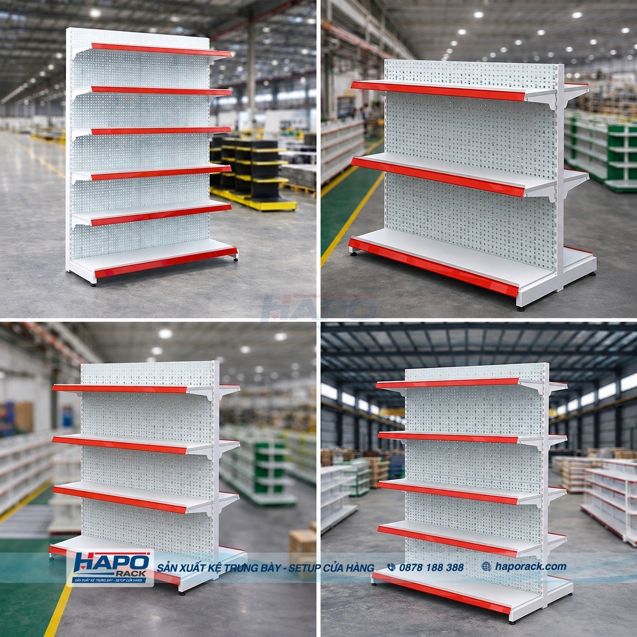 Kệ Đôi Siêu Thị Giá Rẻ – Dễ Bố Trí Cho Tạp Hóa Và Siêu Thị Mini
