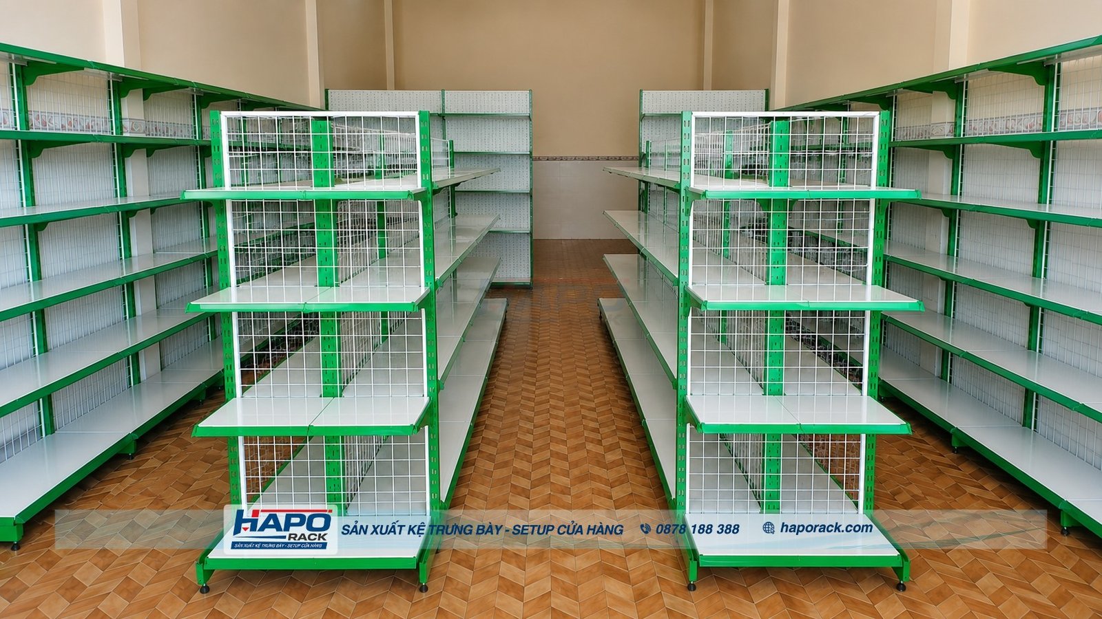 Kệ Siêu Thị Đôi Nhiều Tầng – Hai Mặt Tiện Lợi, Chứa Được Nhiều Hàng