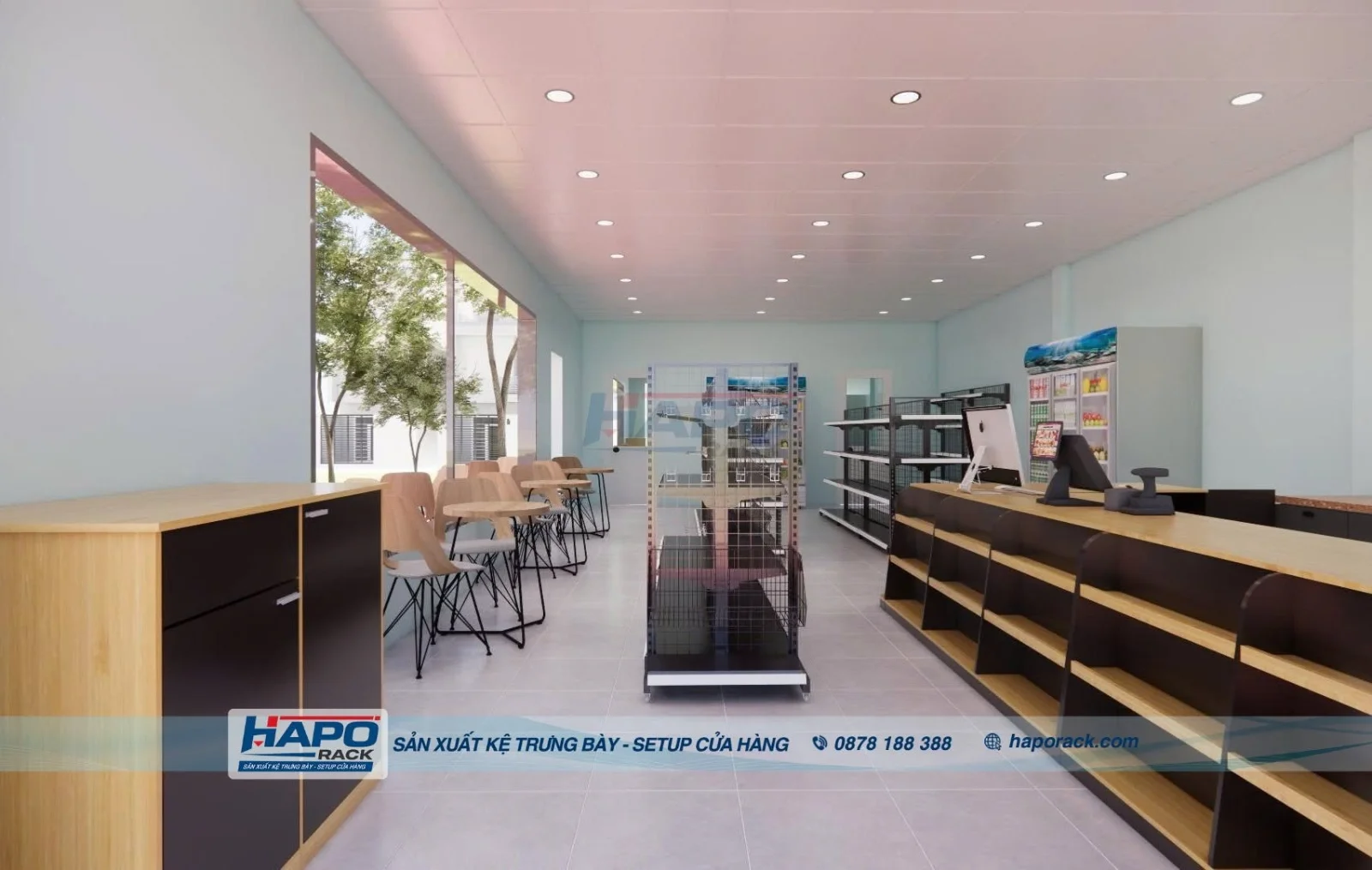 Bàn Thu Ngân Chữ L 2027 – Đẹp, Tiện Dụng, Tối Ưu Không Gian