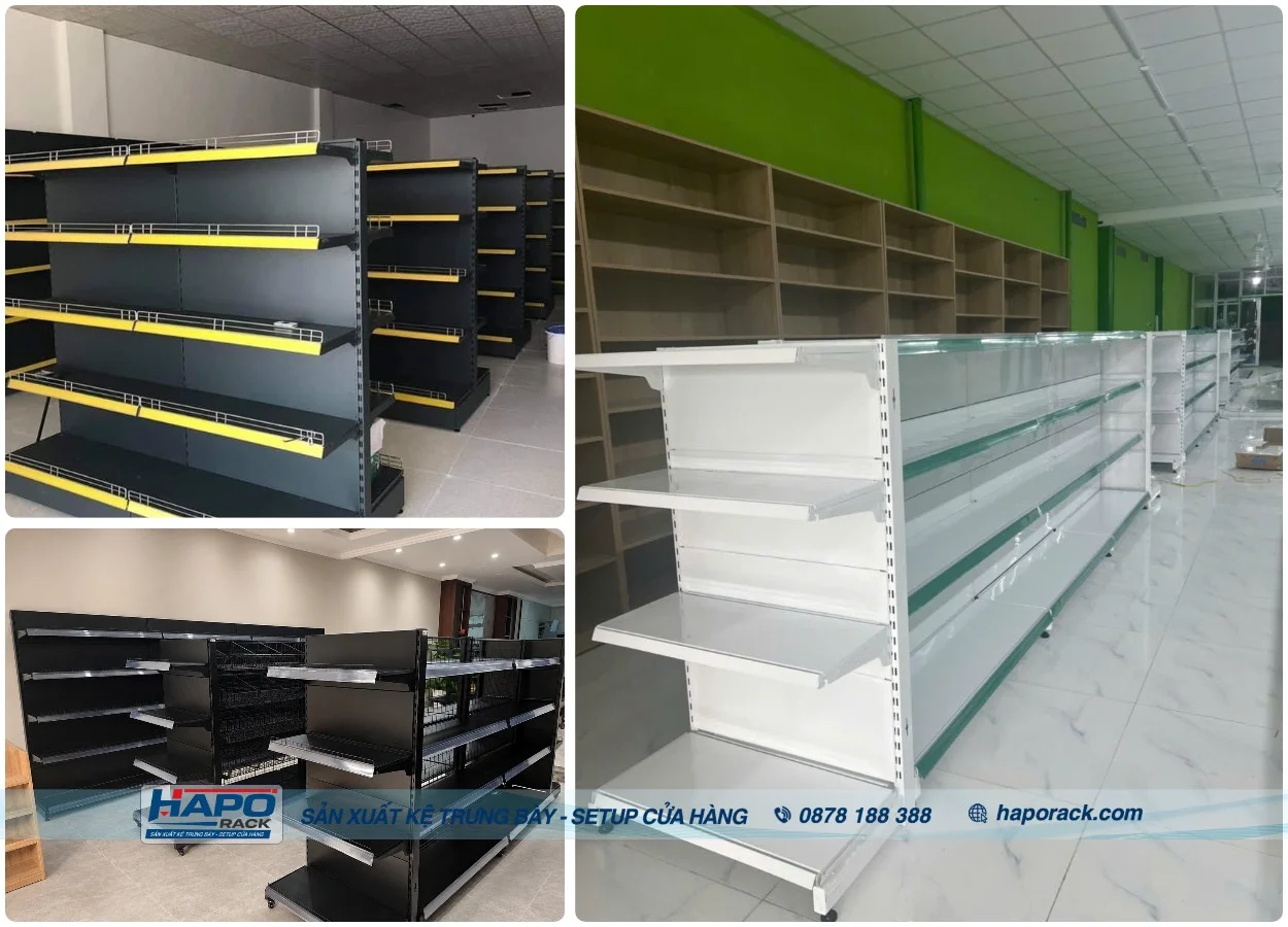 Báo Giá Kệ Siêu Thị Mới Nhất 2026 – Kệ Đơn, Kệ Đôi, Đầu Dãy