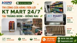Công Trình Thi Công Cửa Hàng Tiện Lợi KT MART 24/7 Tại Trảng Bom – Đồng Nai