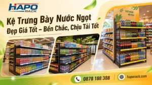Giá Kệ Trưng Bày Nước Ngọt Đẹp – Mẫu Bền Chắc, Dễ Lắp Đặt