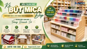 Kệ Bút Nhiều Ngăn Cho Cửa Hàng VPP – Gọn Đẹp, Tiết Kiệm Diện Tích