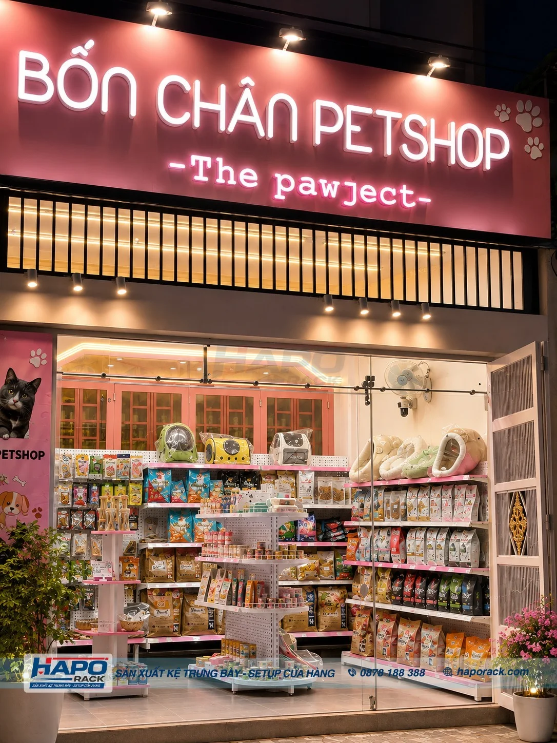 Kệ Cửa Hàng Thú Cưng Đẹp – Mẫu Kệ Pet Shop Mới 2027
