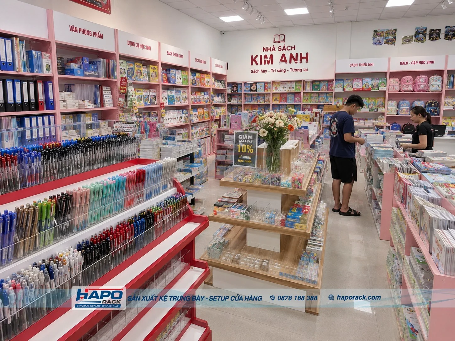 Kệ Để Bút Mica Nhiều Ngăn – Tối Ưu Trưng Bày Cho Nhà Sách