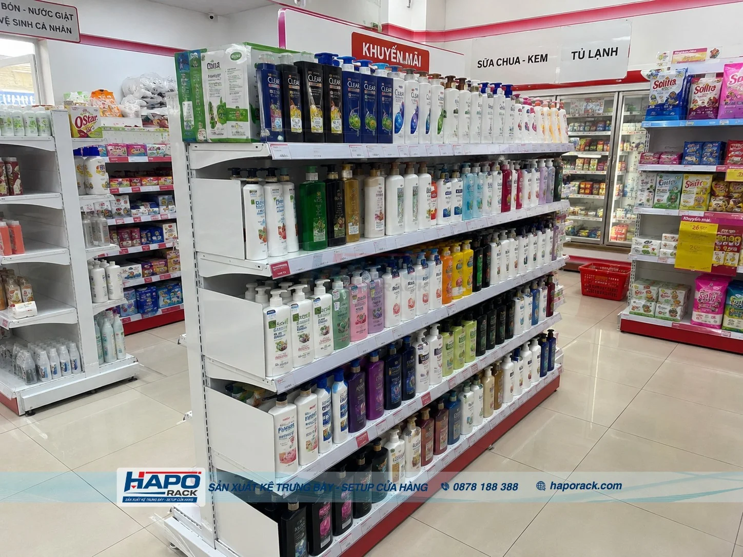 Kệ Để Dầu Gội Đẹp – Gọn Gàng Cho Tạp Hóa, Siêu Thị