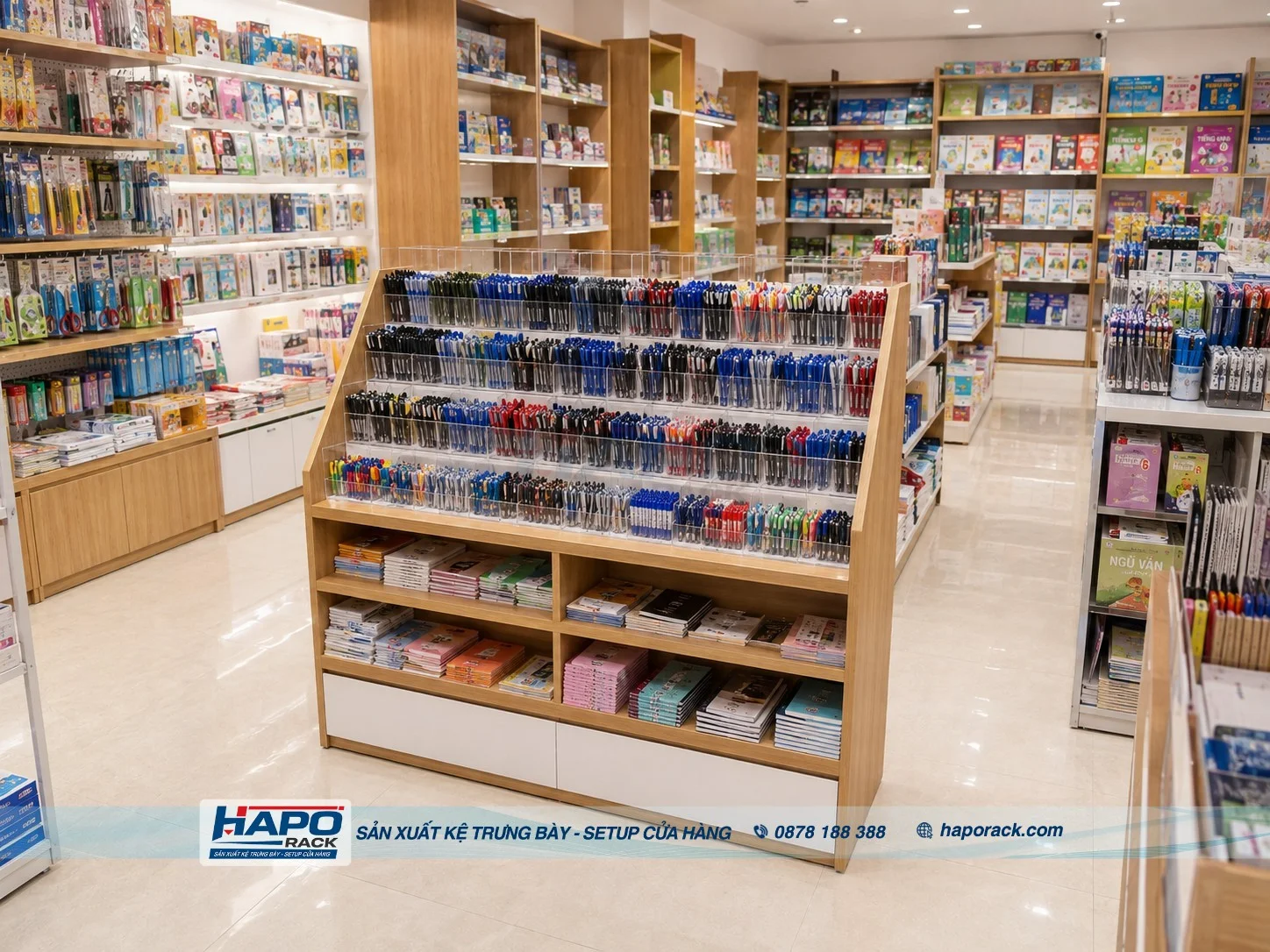 Kệ Đựng Bút Mica Đẹp – Mẫu Trưng Bày Cho Nhà Sách, Cửa Hàng VPP