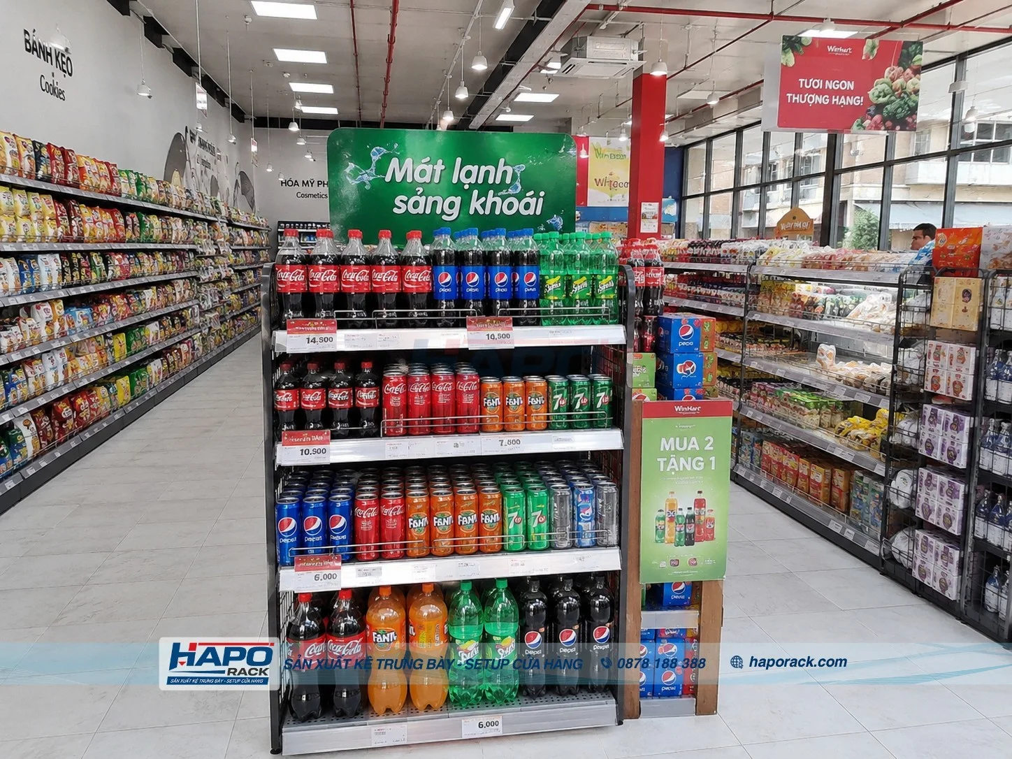 Kệ Để Nước Ngọt Siêu Thị Mini – Đẹp, Gọn, Dễ Trưng Bày