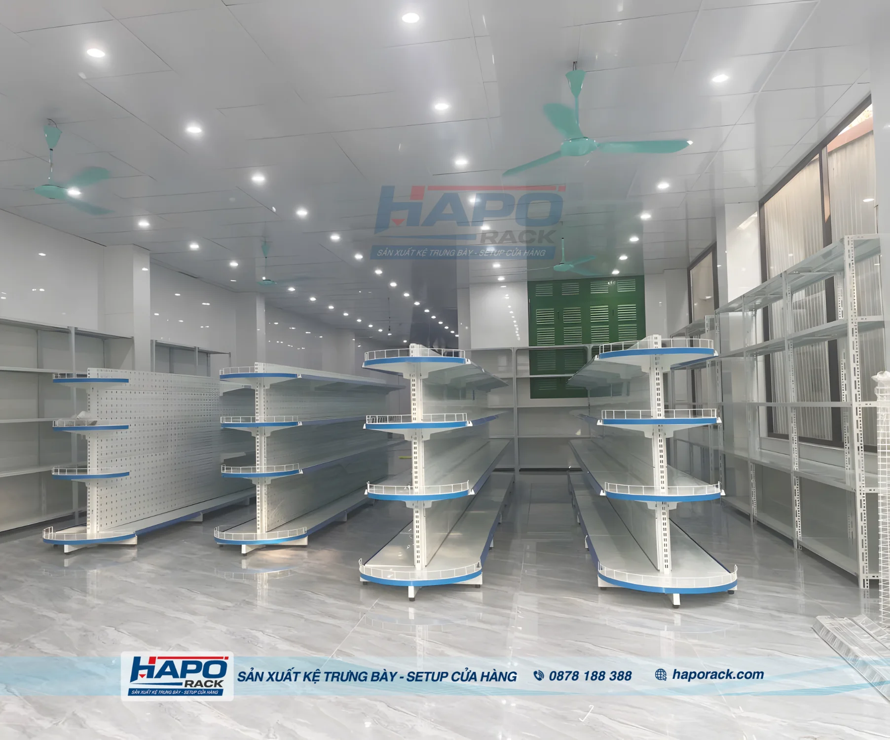 Kệ Lưng Tôn Đục Lỗ Đẹp Cho Cửa Hàng, Minimart 2027