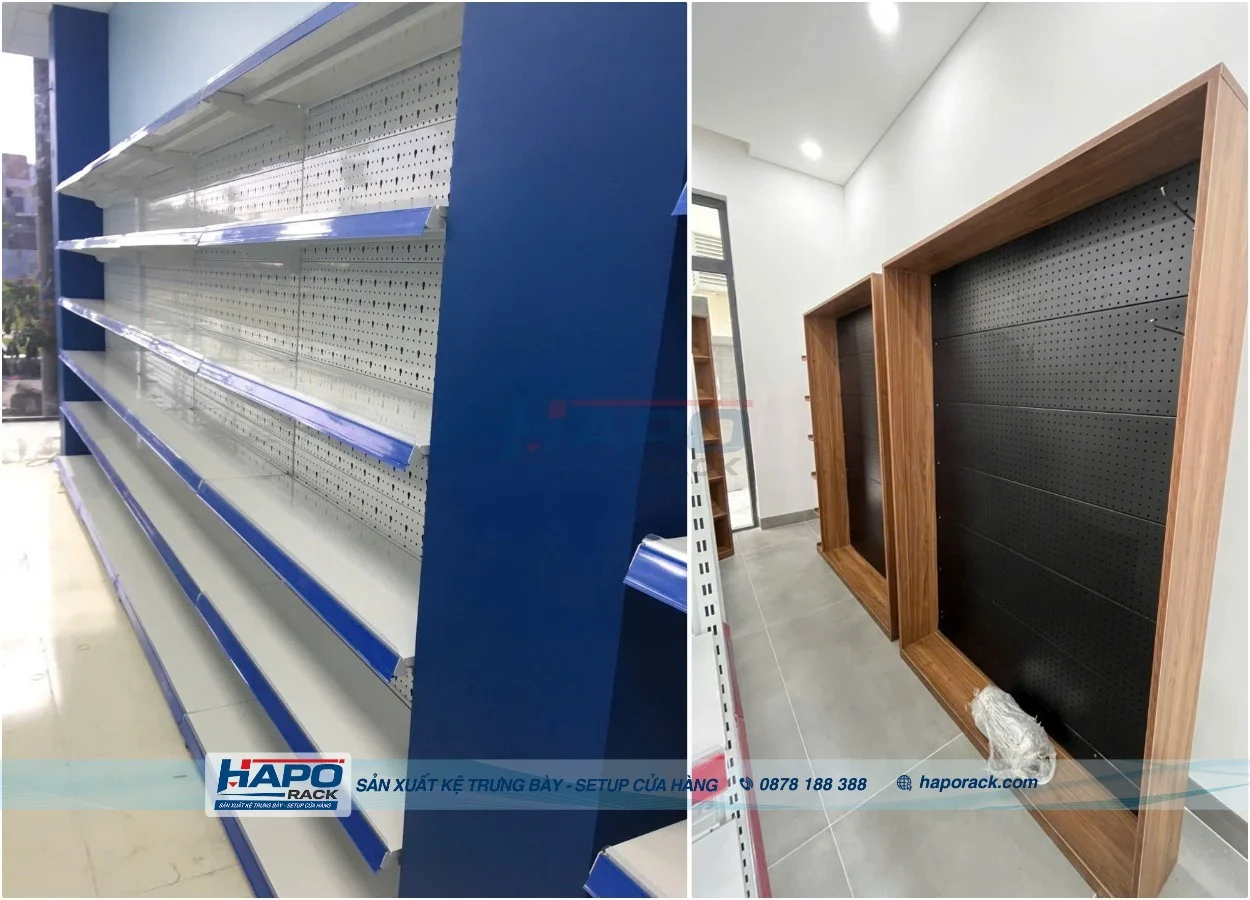 Kệ Lưng Tôn Đục Lỗ Đẹp Cho Cửa Hàng, Minimart 2027