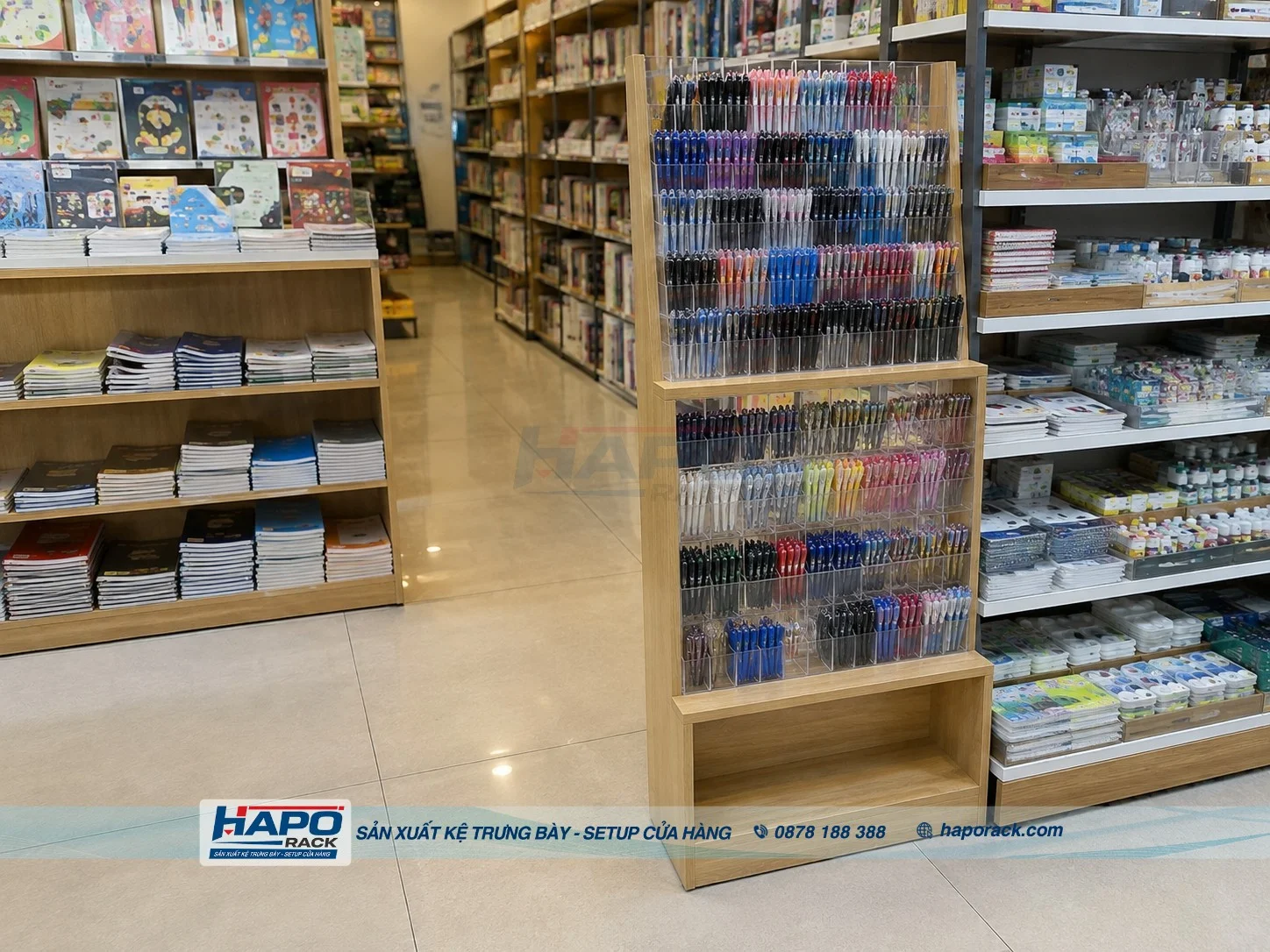 Kệ Mica Đựng Bút Cho Cửa Hàng VPP – Đẹp, Gọn, Dễ Trưng Bày