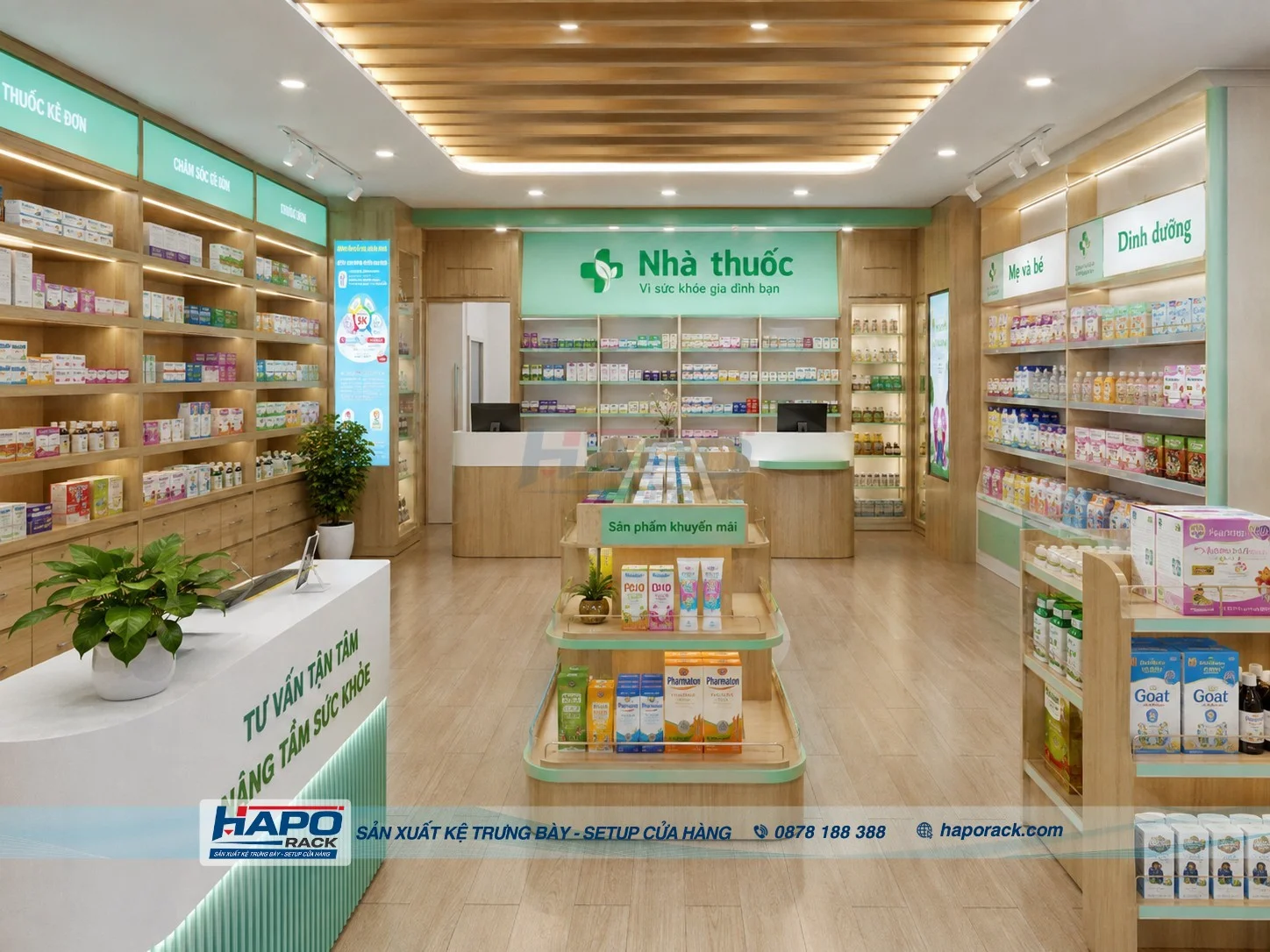 Kệ Nhà Thuốc 2027 – Giải Pháp Trưng Bày Đẹp, Tiện Dụng