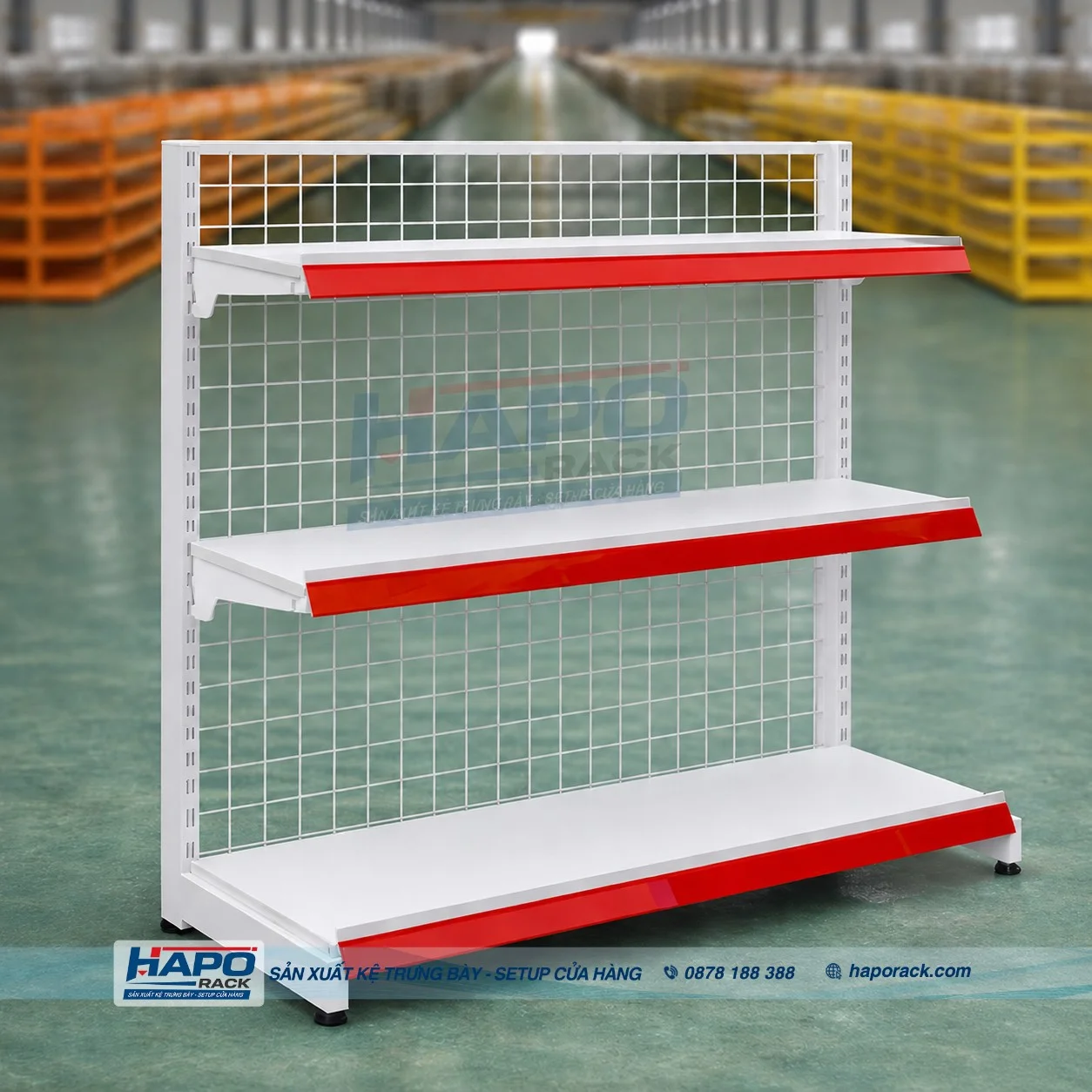 Kệ Đơn Siêu Thị 2027 – Thiết Kế Gọn, Bền Bỉ, Tận Dụng Tối Đa Diện Tích