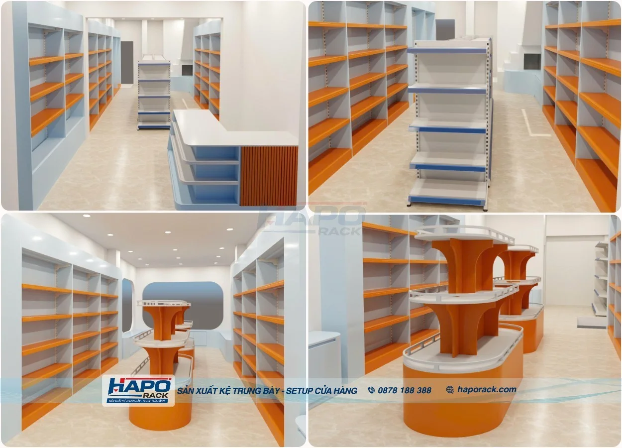 Kệ Pet Shop 2027 – Kệ Cửa Hàng Thú Cưng Đẹp, Bền, Dễ Bố Trí