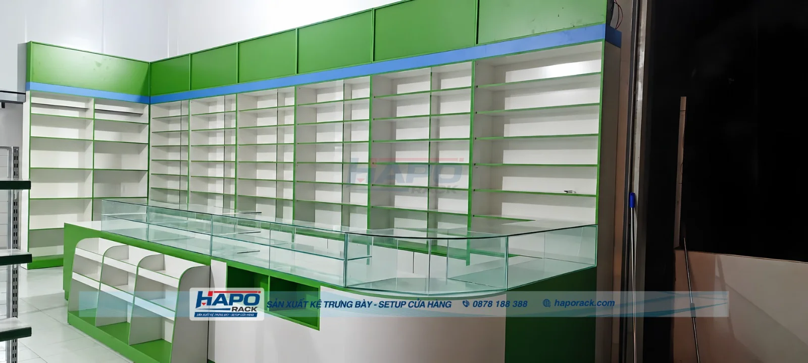Kệ Quầy Thuốc 2027 – Mẫu Đẹp, Bền, Dễ Bố Trí
