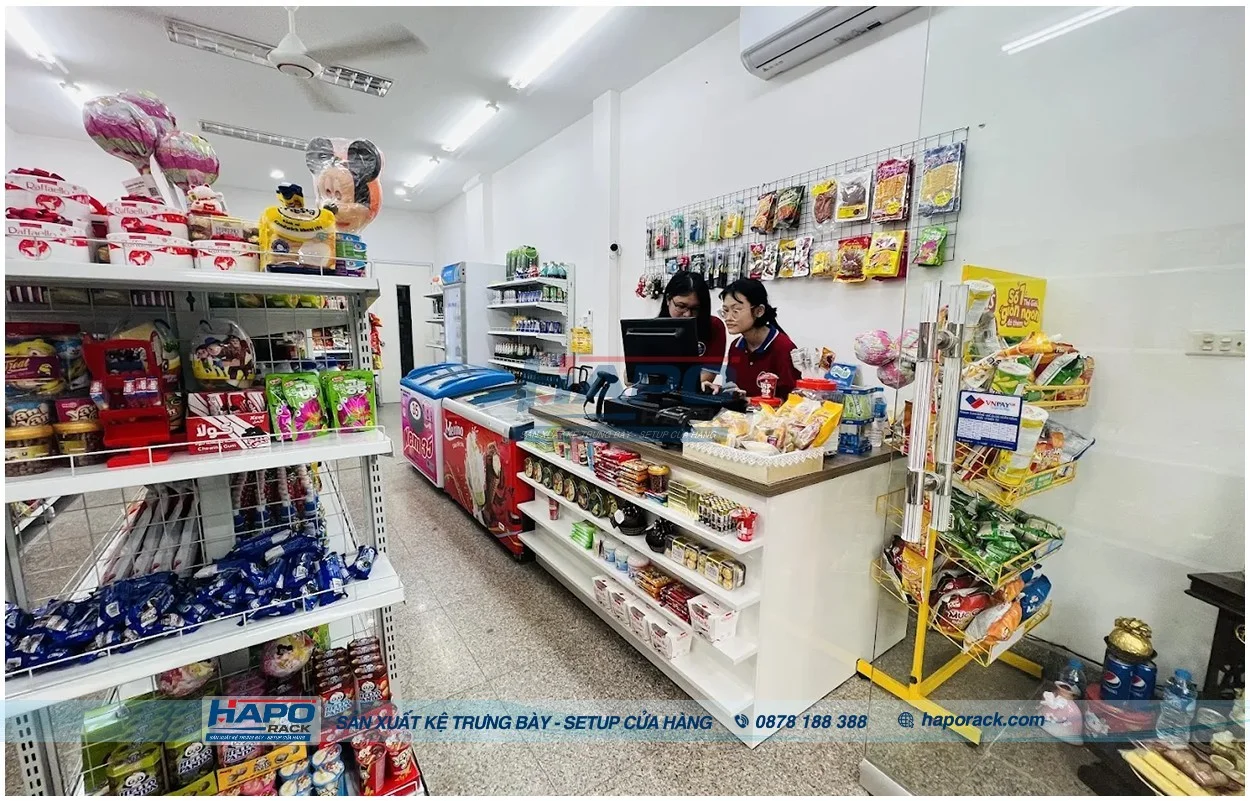 Kệ Sắt Siêu Thị – Mẫu Chắc Chắn, Chịu Tải Tốt, Giá Xưởng