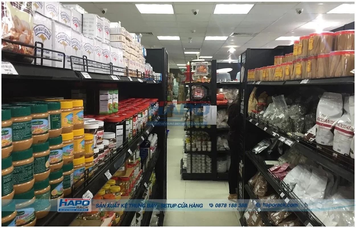 Kệ Sắt Tạp Hóa – Mẫu Đẹp, Chịu Tải Tốt, Giá Rẻ